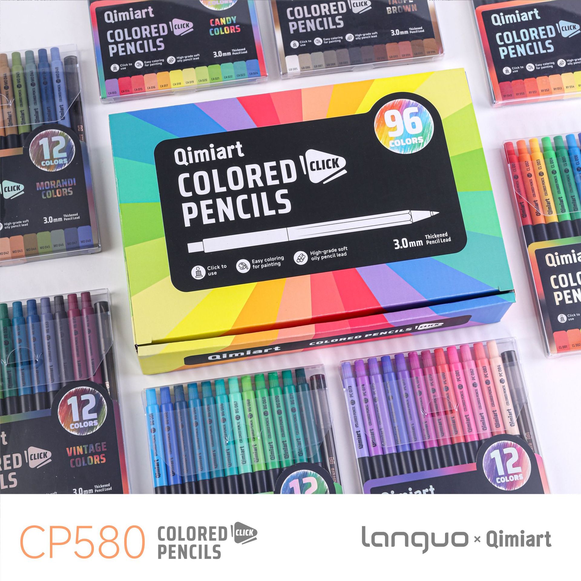 Staedtler Pencil Lumocolor - Набор выдвижных цветных карандашей Qimiart CP580,
