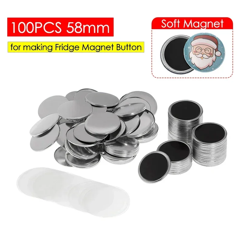 Button Badge Blank - 50/100 шт. 25-75 мм магнитная булавка